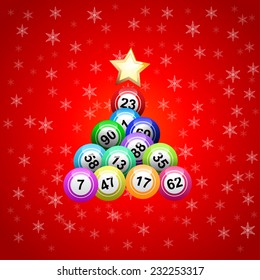 Vector Christmas Tree With Bingo