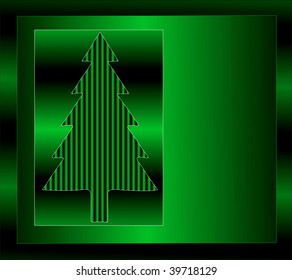 Vector Christmas Tree Card