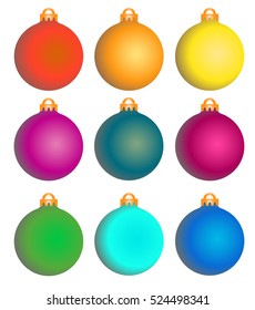 Vector christmas tree decoration elements