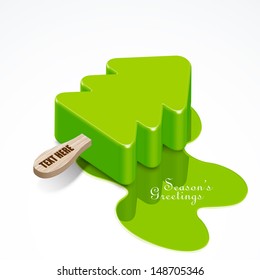 Vector Christmas Tree Ice Candy