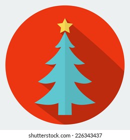 Vector christmas tree icon