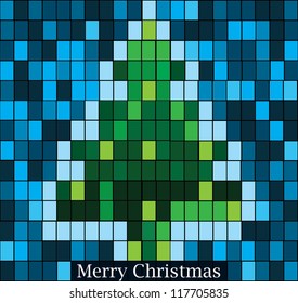 vector christmas tree illustration
