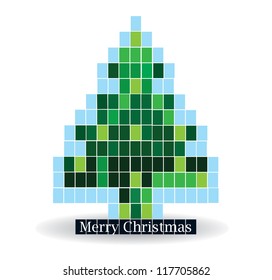  vector christmas tree illustration