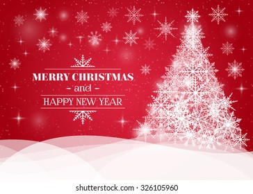 Vector Christmas Tree Illustration