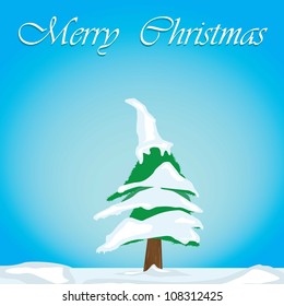 vector christmas tree. merry christmas illustration.