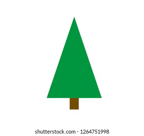 vector Christmas tree on a white background
