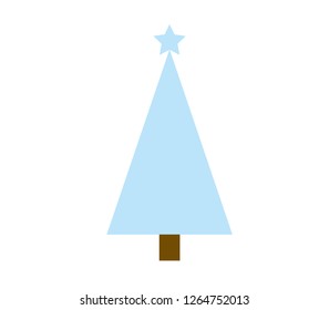 vector Christmas tree on a white background