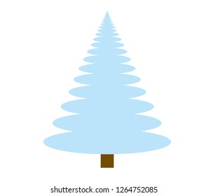 vector Christmas tree on a white background