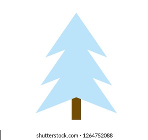 vector Christmas tree on a white background