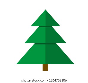 vector Christmas tree on a white background