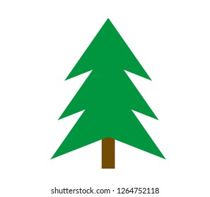 vector Christmas tree on a white background