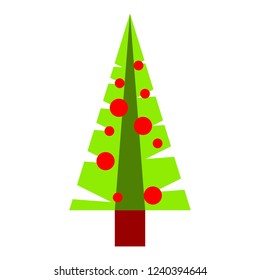 vector christmas tree ornament