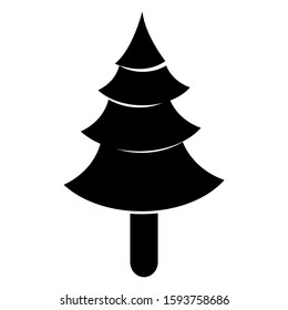 Vector Christmas Tree silhouette, Design For posters, banner, website
