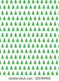 Vector Christmas Tree Wrapping Paper 