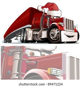 Vector Christmas truck