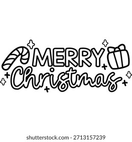 um vetor de uma tipografia de Natal 