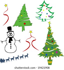 Vector Christmas utility element