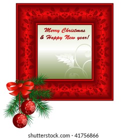 Vector Christmas vintage design element.