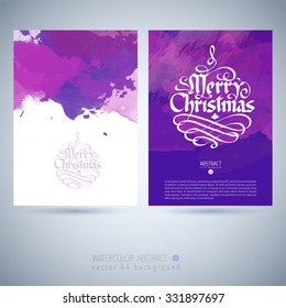 vector christmas watercolor background useful for any project where a platter of color makes the difference with hand drawn calligraphic logo corporate 2016 new year card template happy classic vacati