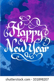 vector christmas watercolor background useful for any project where a platter of color makes the difference with hand drawn calligraphic logo 2016 new year poster happy classic vacation nails star han