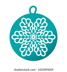 Vector Christmas  Winter Fir Tree Decoration. 