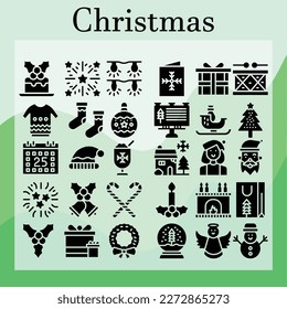 vector, christmas, winter, icon for download