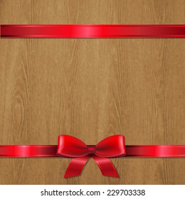 Vector Christmas Wood Texture With Gradient Mesh, Vector Illustration