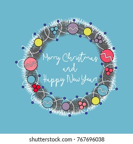 Vector Christmas wreath