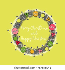 Vector Christmas wreath