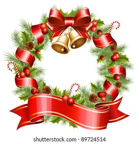 Vector Christmas wreath