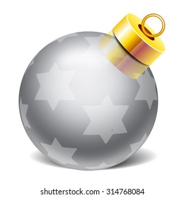 vector christmass glass toys