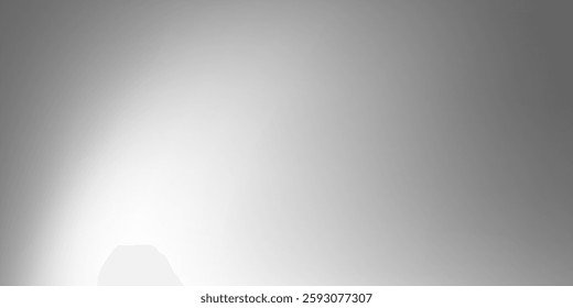 Vector chrome gradient surface with light gloss. Vector aluminum grey sheet with reflection modern abstract art