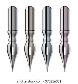vector chrome ink pen nibs 