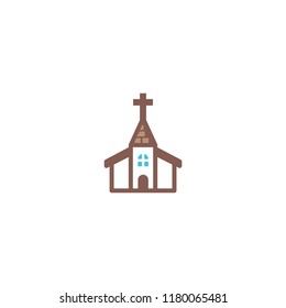 Vector church flat illustration