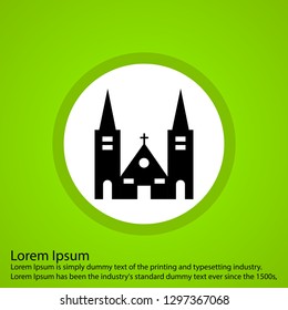  Vector church icon
