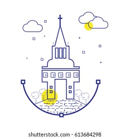 Vector church Icon