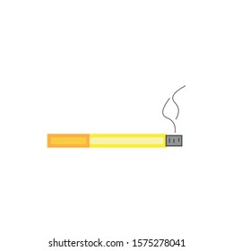 vector cigar icon with simple shapes