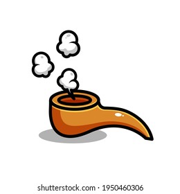 vector cigarette illustration design. The cigarette with an outline is suitable for stickers, icons, mascots, logos, clip art, and other graphic purposes