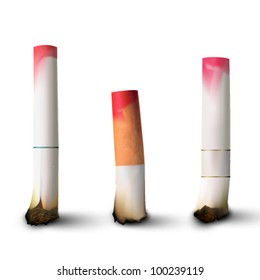 lipstick on a cigarette