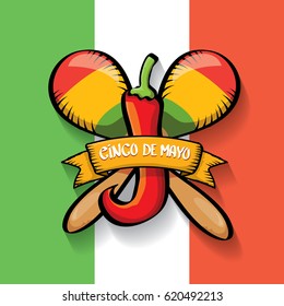 vector Cinco de Mayo banner . Mexican holiday vector. Cinco de Mayo calligraphic greeting card or icon