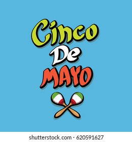 vector Cinco de Mayo banner . Mexican holiday vector. Cinco de Mayo calligraphic greeting card or icon