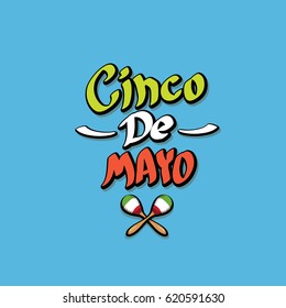 vector Cinco de Mayo banner . Mexican holiday vector. Cinco de Mayo calligraphic greeting card or icon