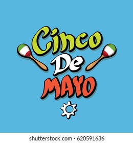 vector Cinco de Mayo banner . Mexican holiday vector. Cinco de Mayo calligraphic greeting card or icon