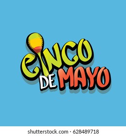 vector Cinco de Mayo banner . Mexican holiday vector. Cinco de Mayo calligraphic greeting card or icon