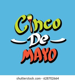 vector Cinco de Mayo banner . Mexican holiday vector. Cinco de Mayo calligraphic greeting card or icon