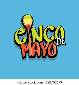 vector Cinco de Mayo banner . Mexican holiday vector. Cinco de Mayo calligraphic greeting card or icon