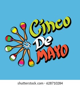 vector Cinco de Mayo banner . Mexican holiday vector. Cinco de Mayo calligraphic greeting card or icon