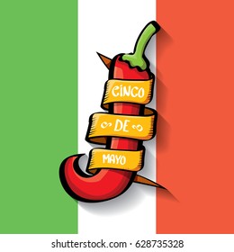 vector Cinco de Mayo banner . Mexican holiday vector. Cinco de Mayo calligraphic greeting card or icon