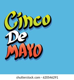 vector Cinco de Mayo greeting banner . Mexican holiday vector. Cinco de Mayo calligraphic greeting card or icon