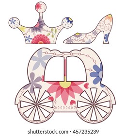 Vector Cinderella set vintage